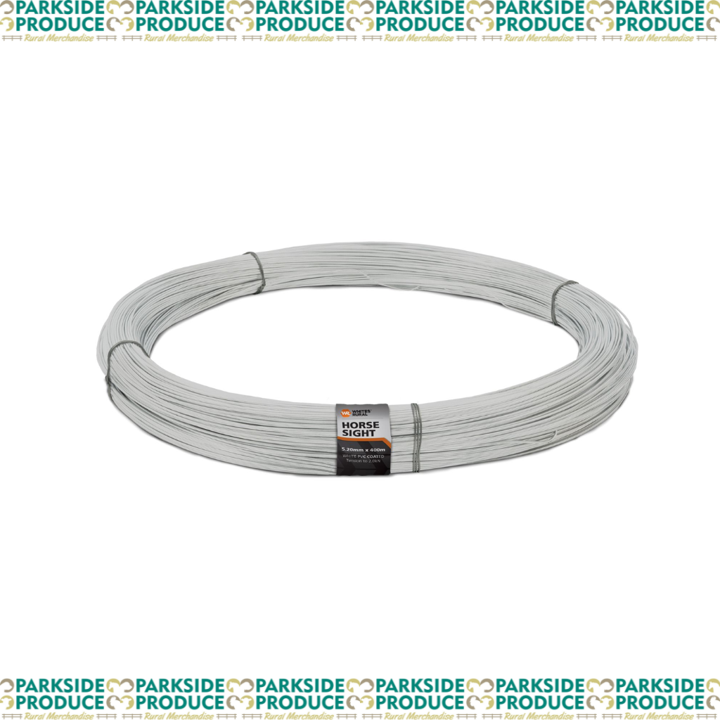 Horse Sight Wire White 5.2mm PVC Coated