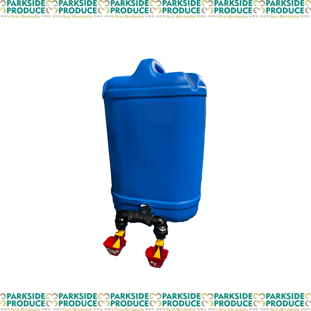 Chook Waterer 2 Cup W/Drum