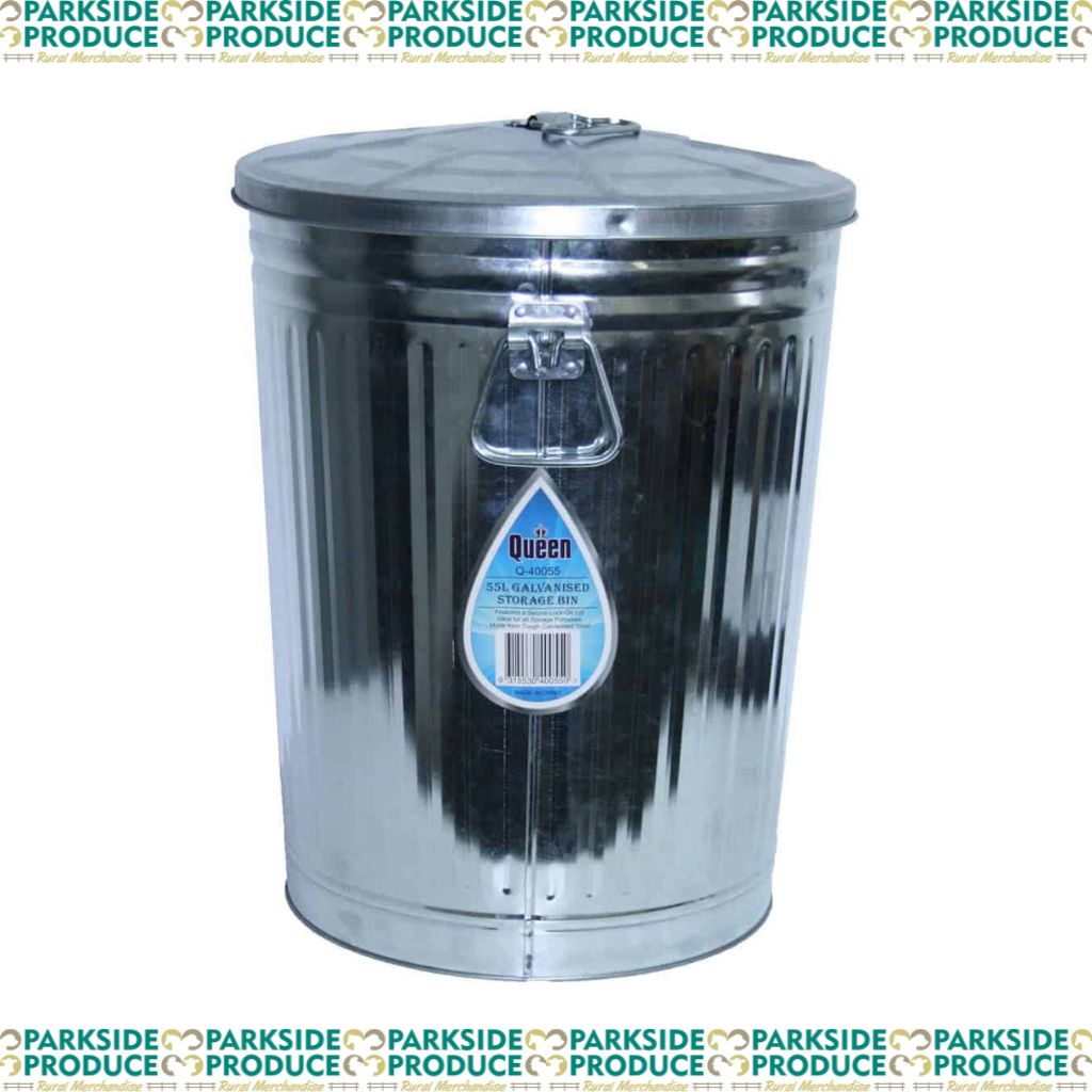 Galvanised Bin 55l
