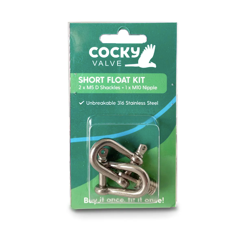 Cocky Valve Short Float Kit (2 x M5 Shackles/M10 Nipple)