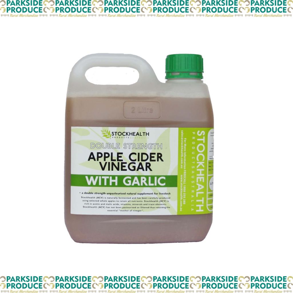 Apple Cider Vinegar 2lt with Garlic (+Mother) Double Strength