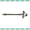 Strap hinge, Bolt thru 32NB gate, 400mm post adjustable
