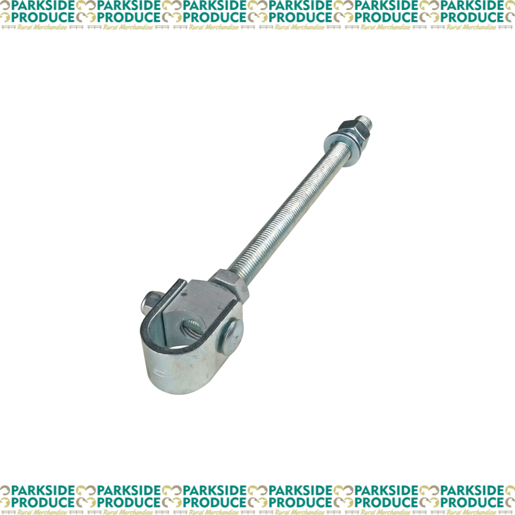 Gudgeon, Bolt thru, Suits 32NB gate, 400mm post