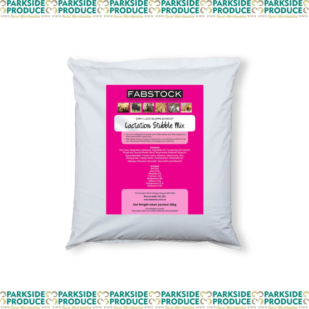 Fabstock Lactation Stubble 25kg