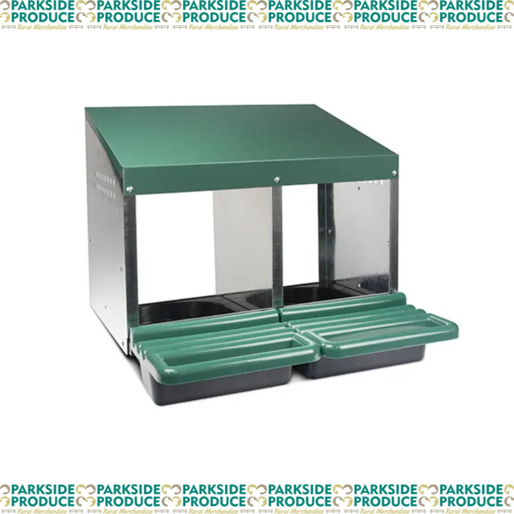 Nesting Box – Metal Closed Rollaway (Double Hole) **