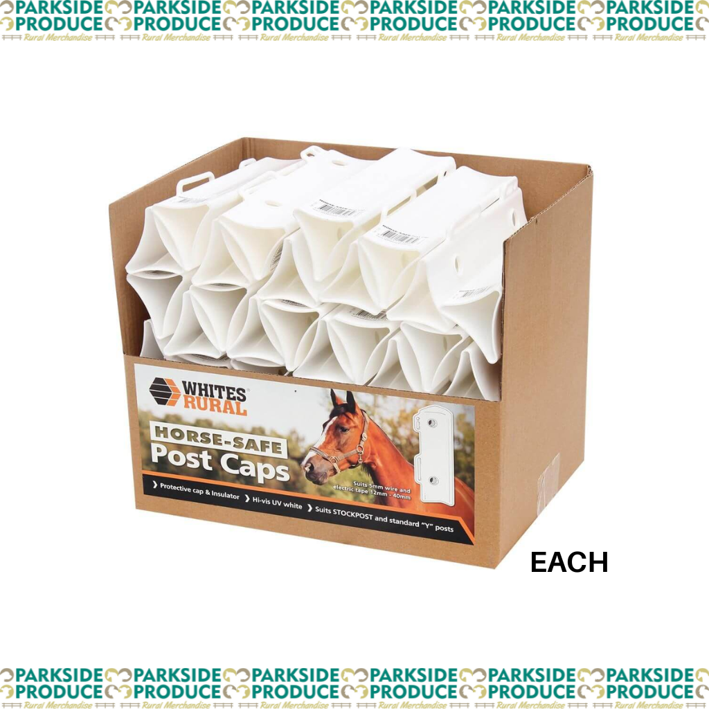 Horse Safe Post Cap White EACH