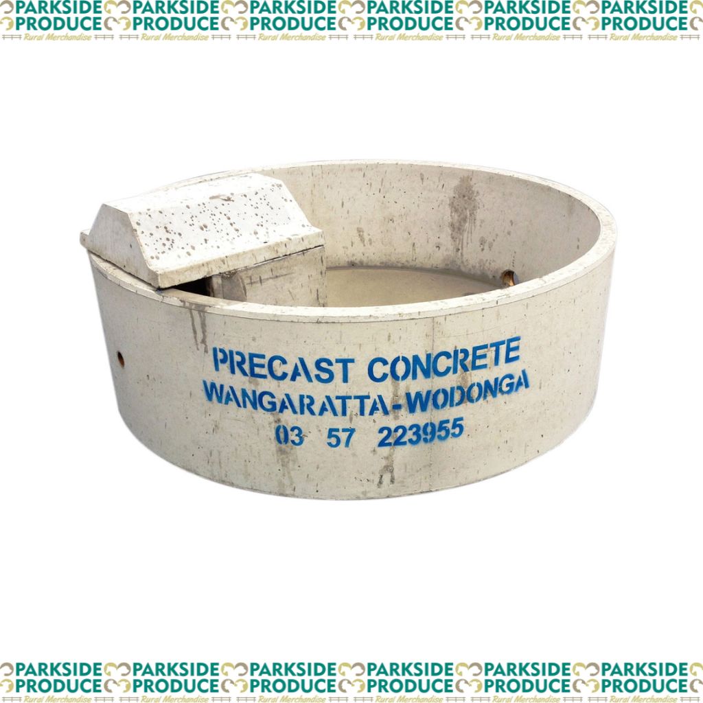 Concrete Round Trough 4ft with Float and Cover **