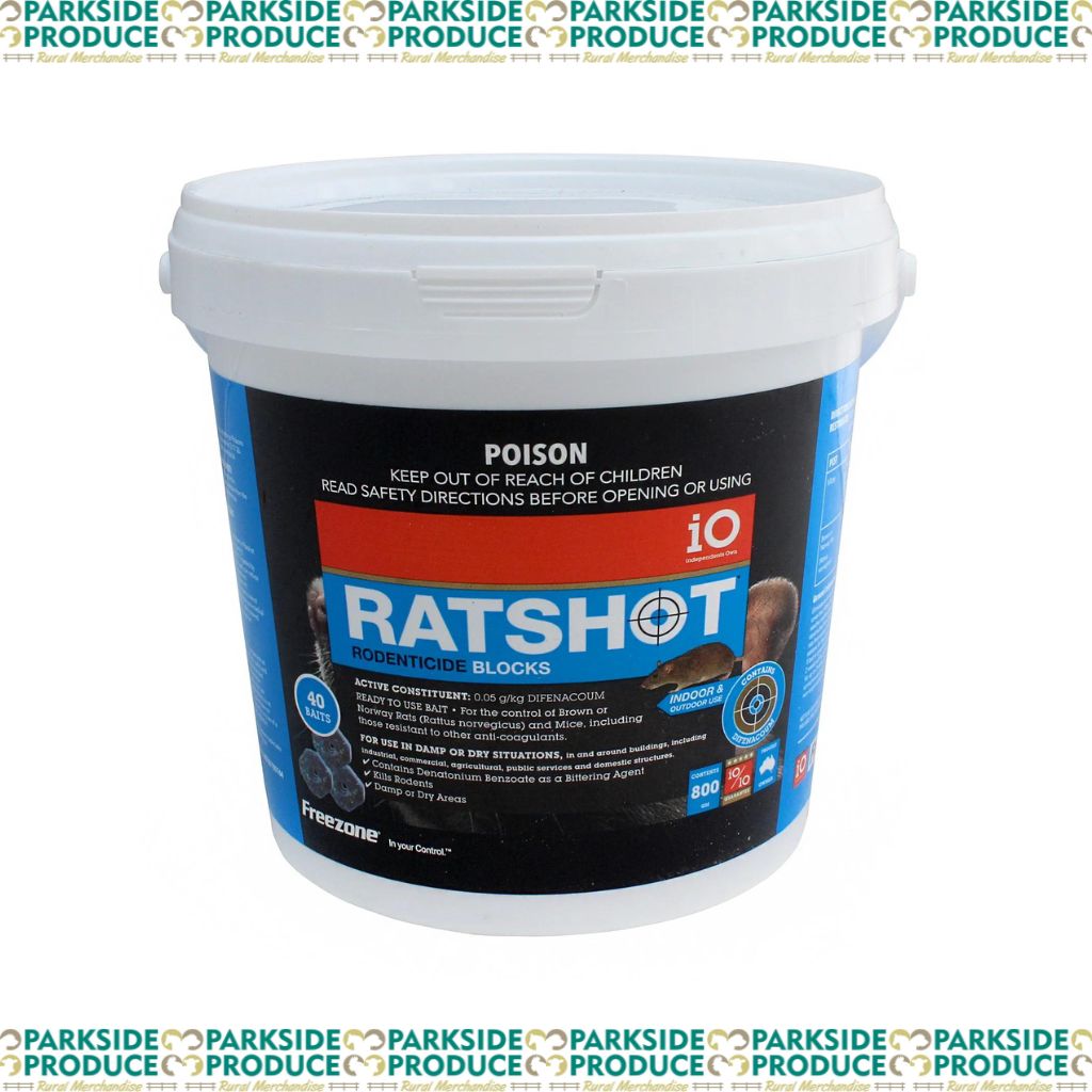 iO Ratshot Blocks BLUE Difenacoum