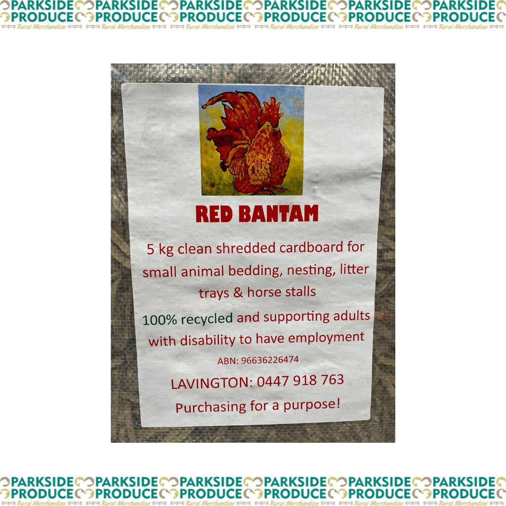 Red Bantam - Shredded Cardboard