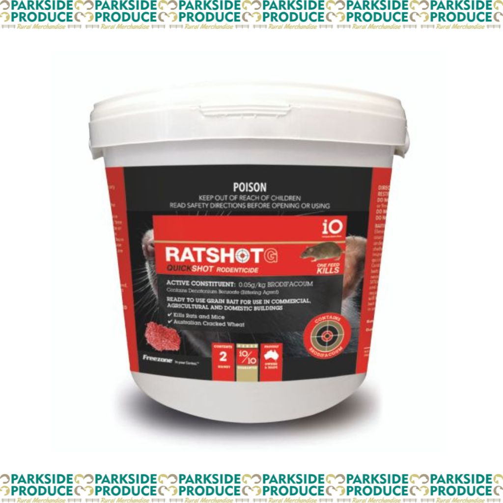 iO Ratshot Quickshot Grain RED Brodifacoum