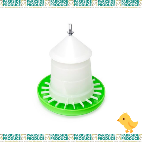 Chook Feeder w/Lid Plastic