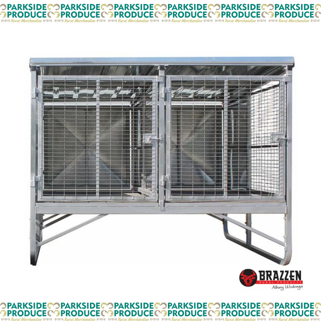 Dog Cage Double - Raised (Assembled)