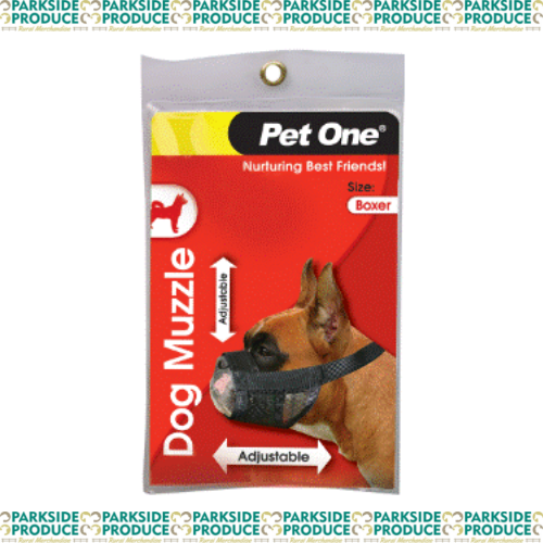 Muzzle Nylon Adjustable Black Large